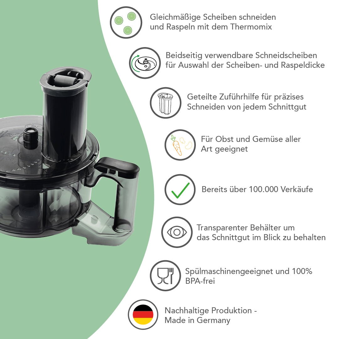 WunderSlicer® V2 & WunderZoodler® Sparset für Thermomix TM7, TM6, TM5 - Wundermix GmbH
