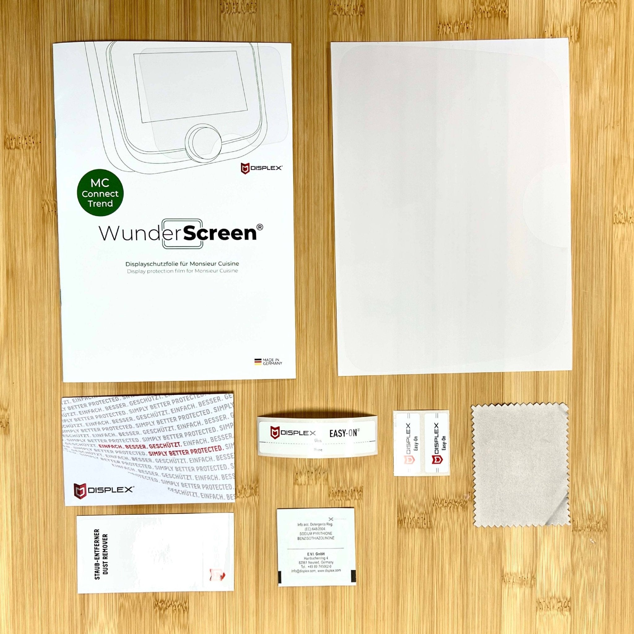 WunderScreen® Hybrid - Glas Displayschutz für Monsieur Cuisine Connect und Trend - Wundermix GmbH