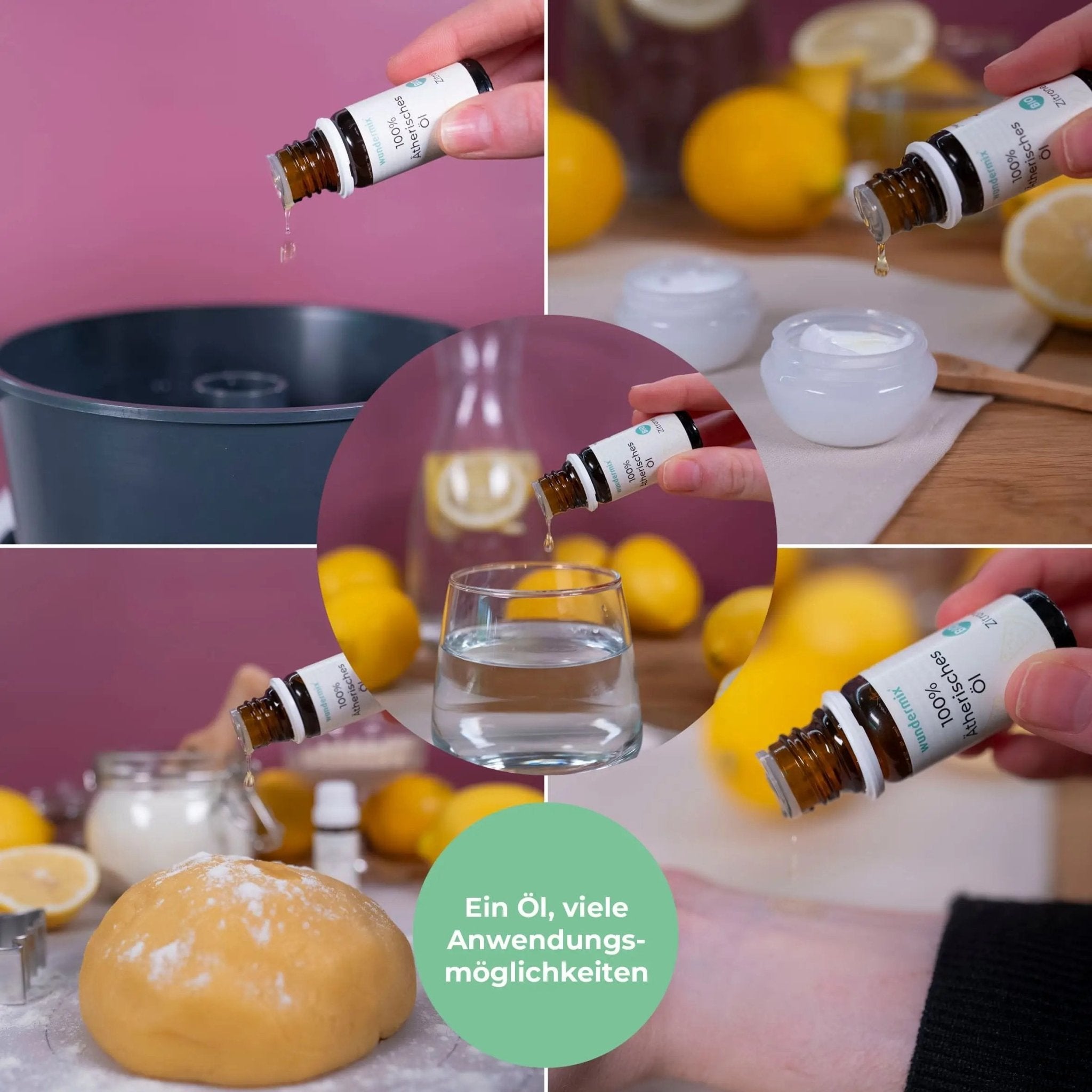 Ätherisches Zitronenöl in Bio - Qualität | 10ml - Wundermix GmbH