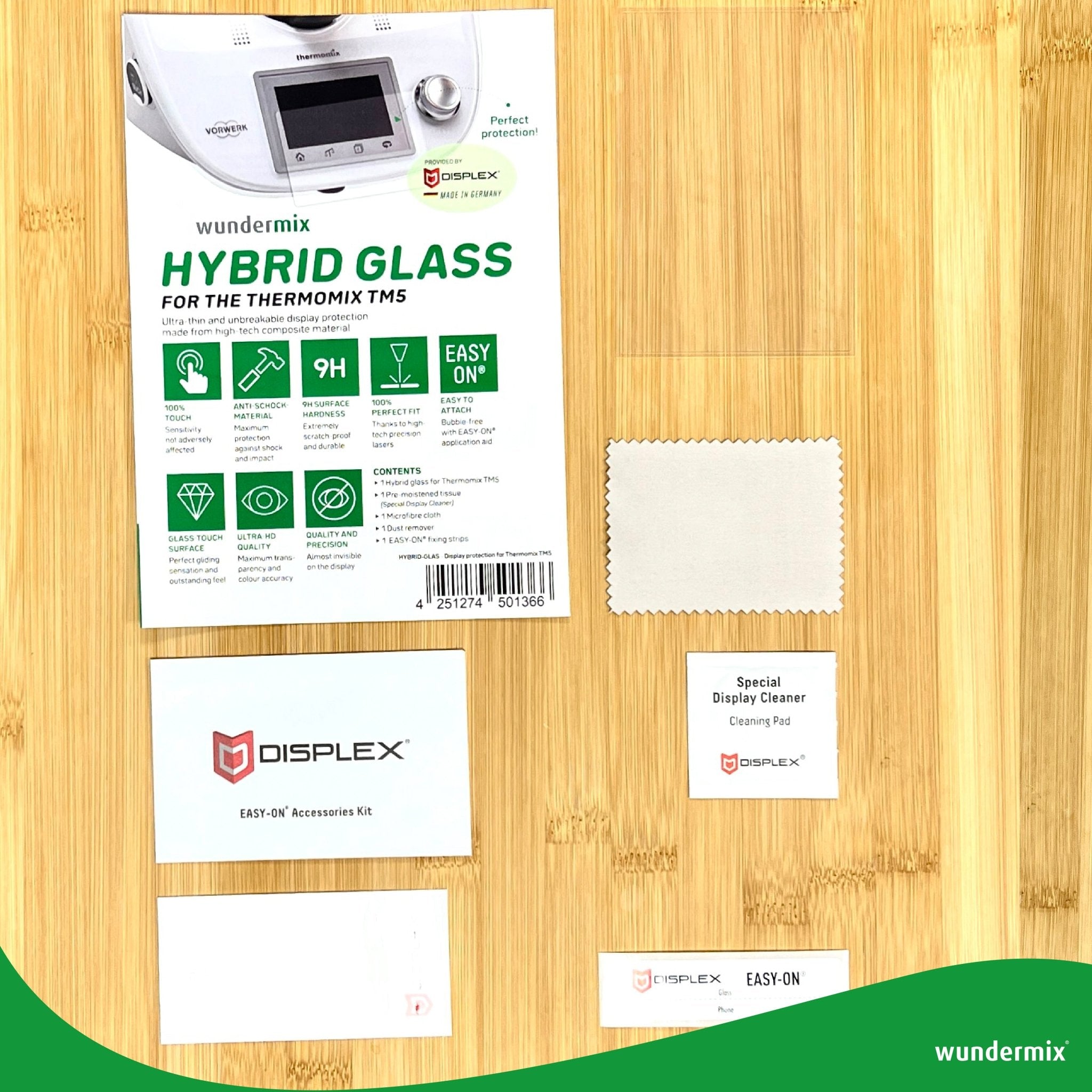 WunderScreen® Hybrid - Glas Displayschutz für Thermomix TM5 - Wundermix GmbH