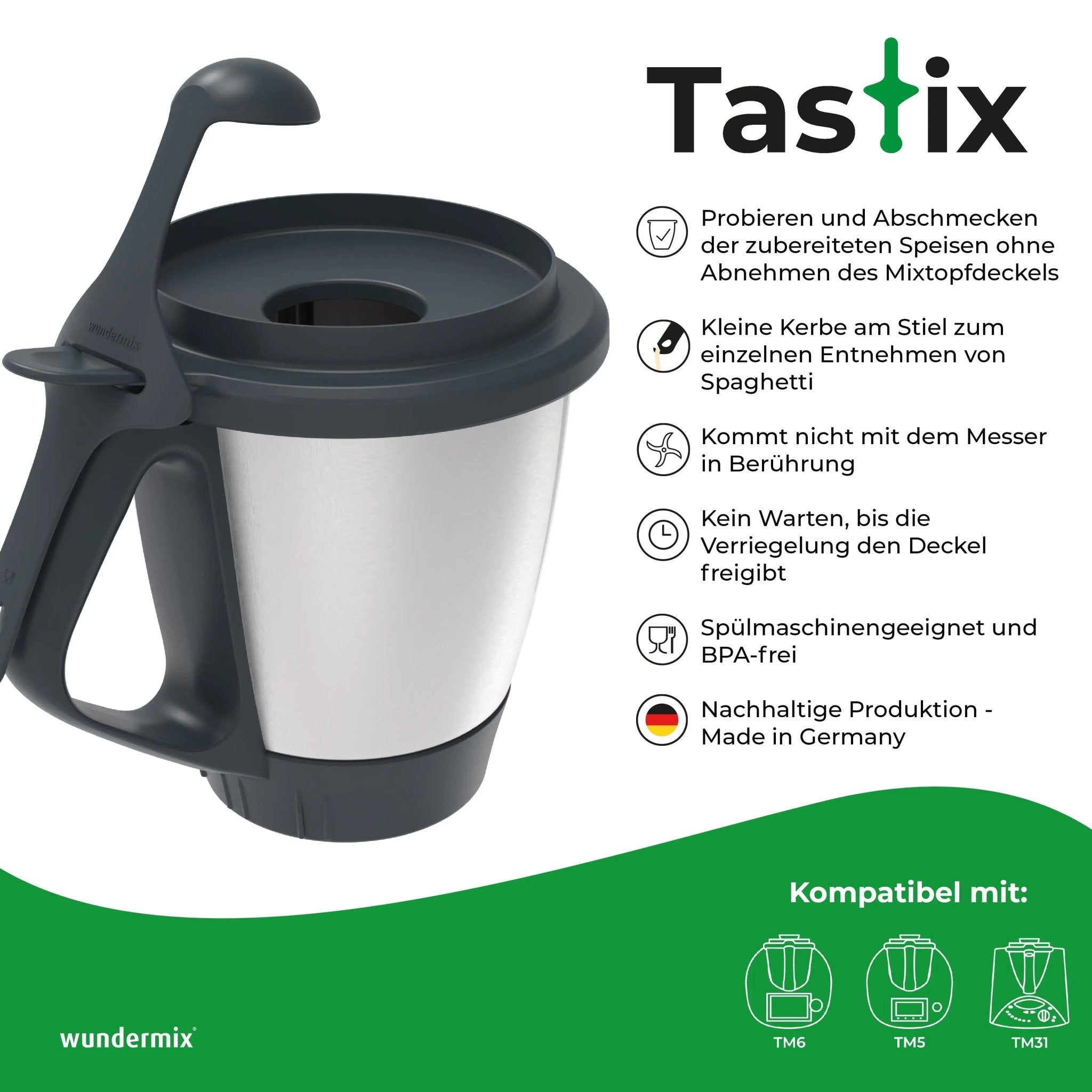 Tastix® | Probierlöffel für Thermomix TM6, TM5, TM31 - Wundermix GmbH