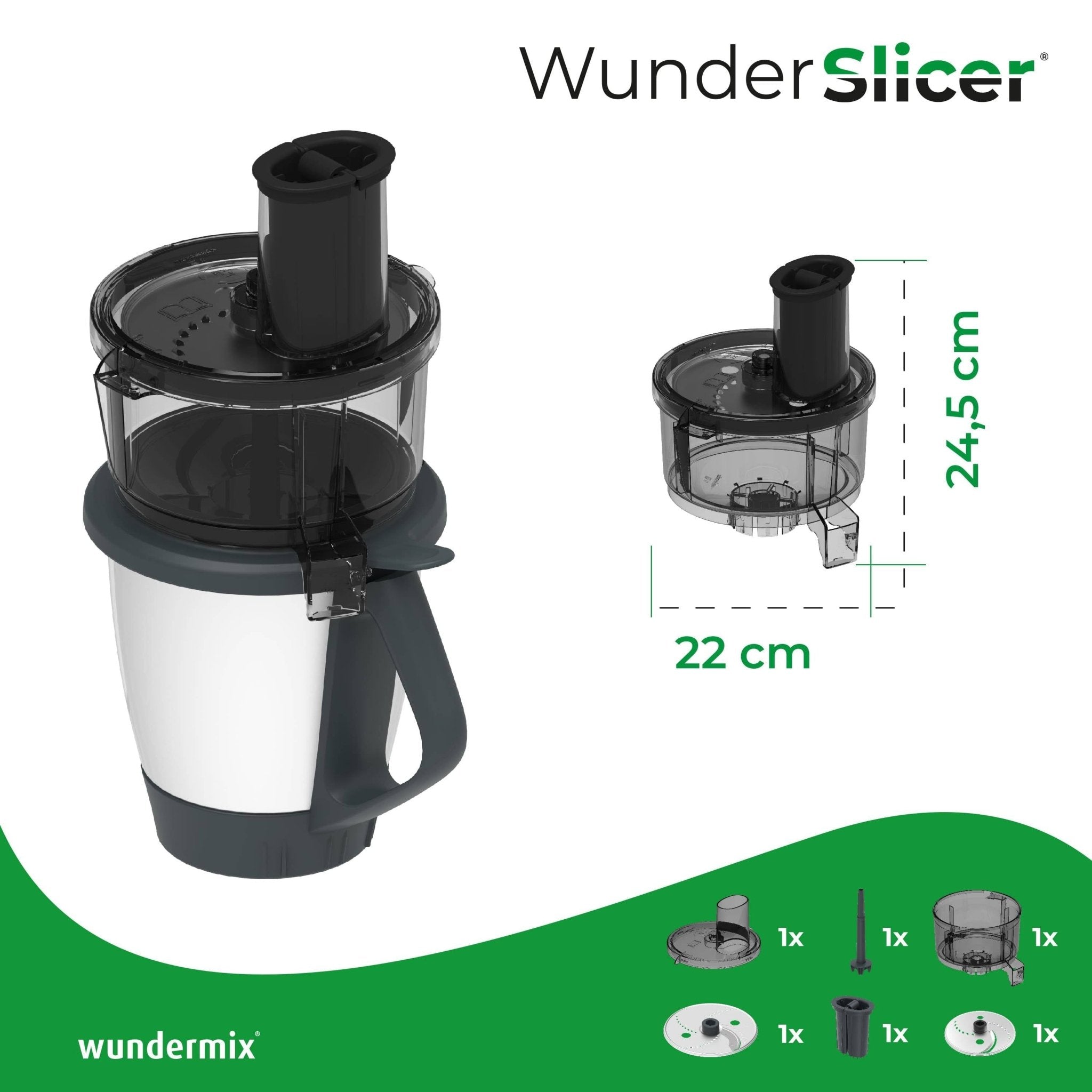 [B - Ware] WunderSlicer® V1 | Gemüseschneider für Thermomix TM31 - Wundermix GmbH