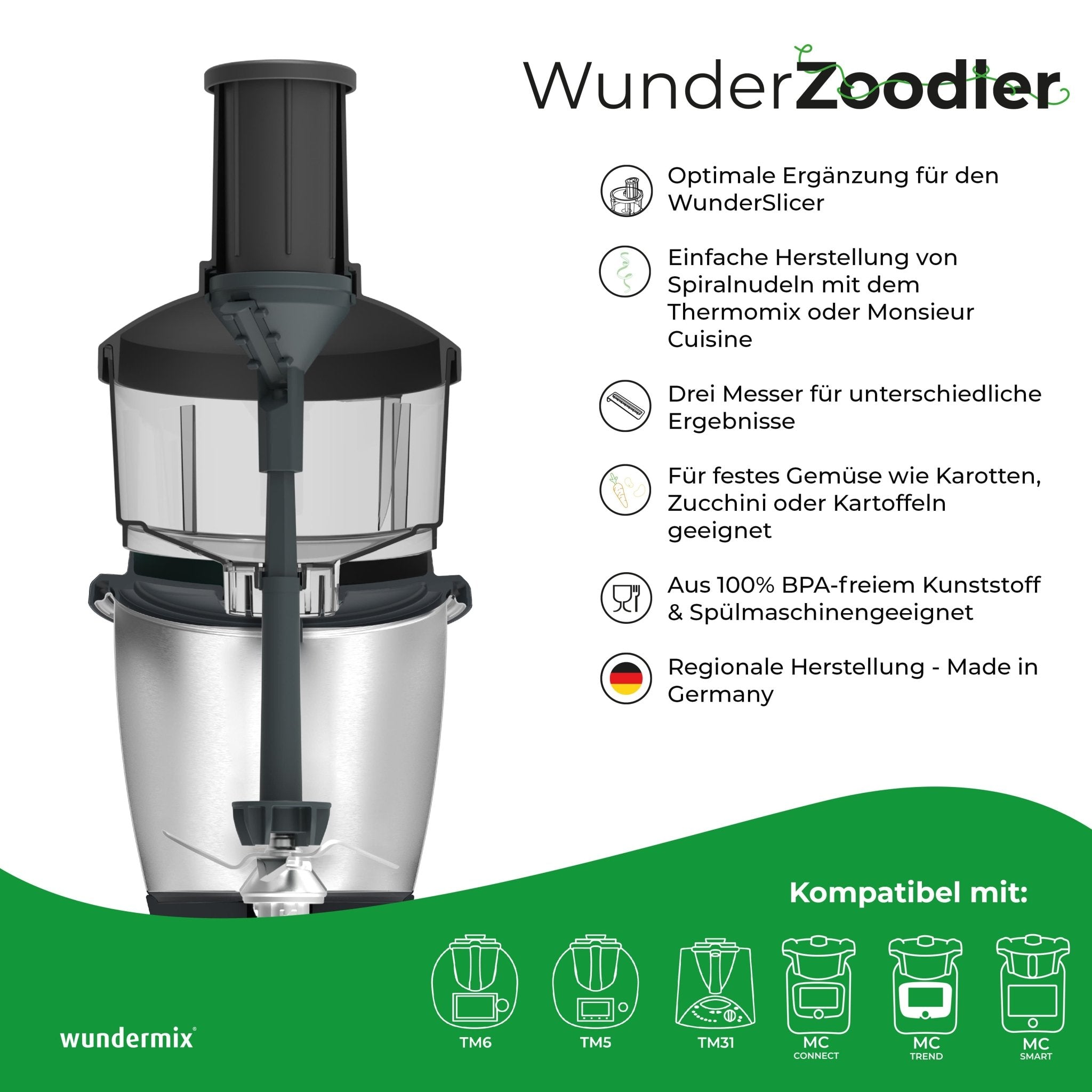 WunderSlicer® & WunderZoodler® Sparset für Monsieur Cuisine - Wundermix GmbH