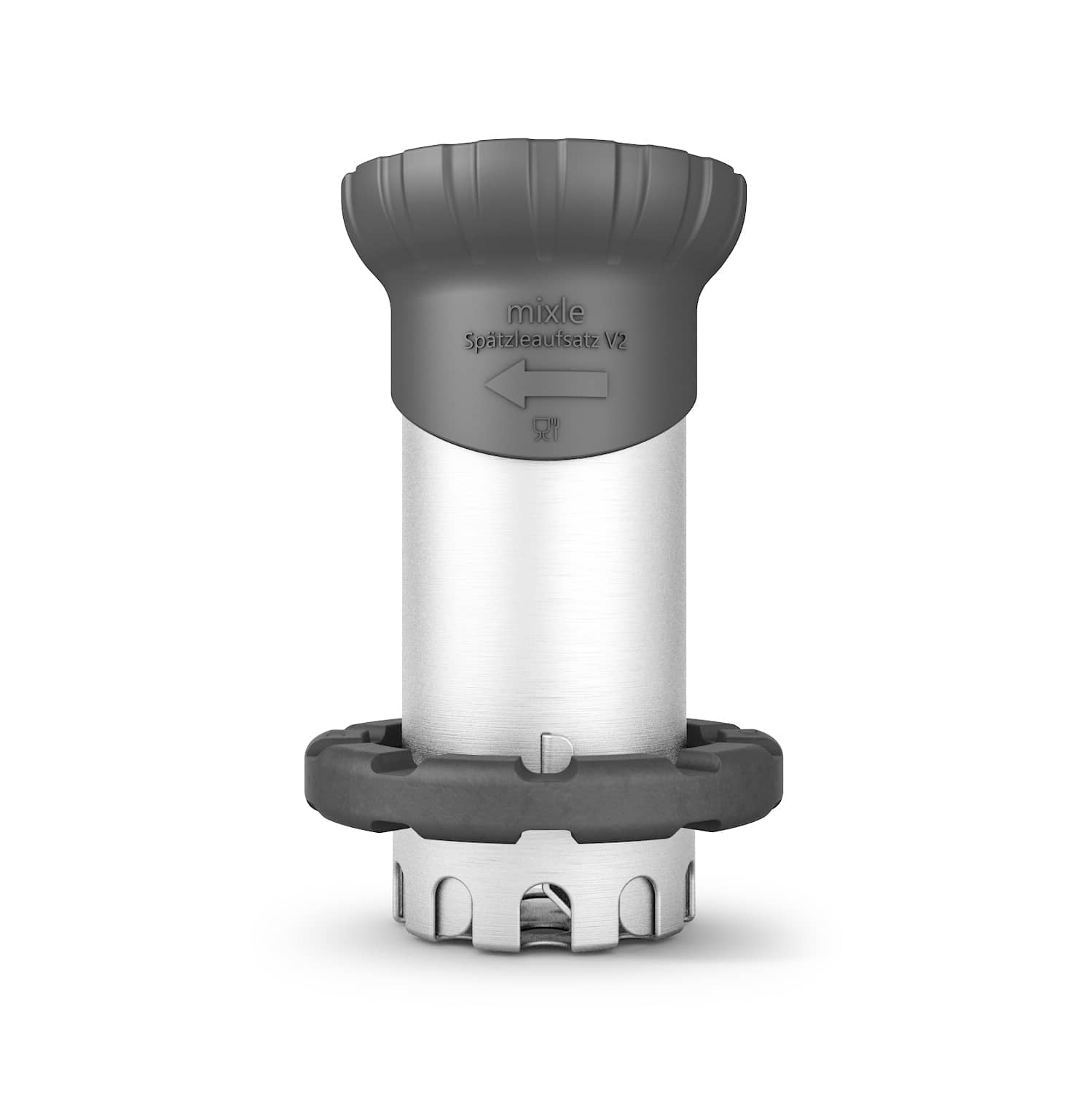 mixle® Spätzleaufsatz V2 aus Edelstahl für Monsieur Cuisine Smart, Connect, Trend & Compact - Wundermix GmbH