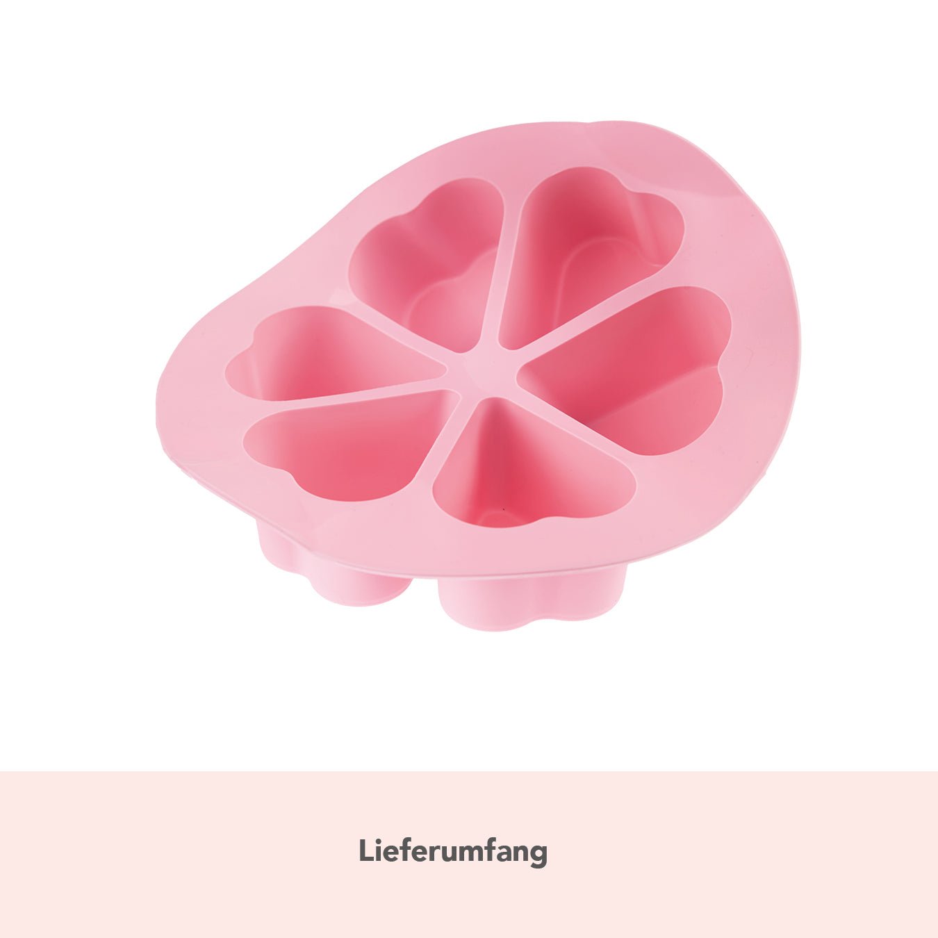 Silikon - Muffinform rosa Herzen - ideal für Varoma und Dampfgaraufsatz Monsieur Cuisine - Wundermix GmbH