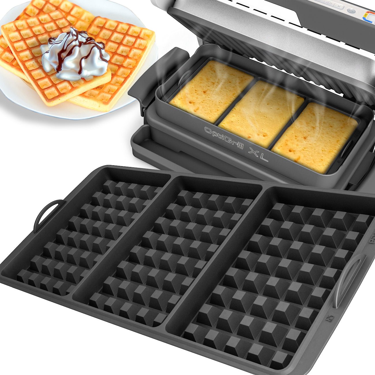 ZauberFry - Waffeleinsatz für OptiGrill XL - Wundermix GmbH