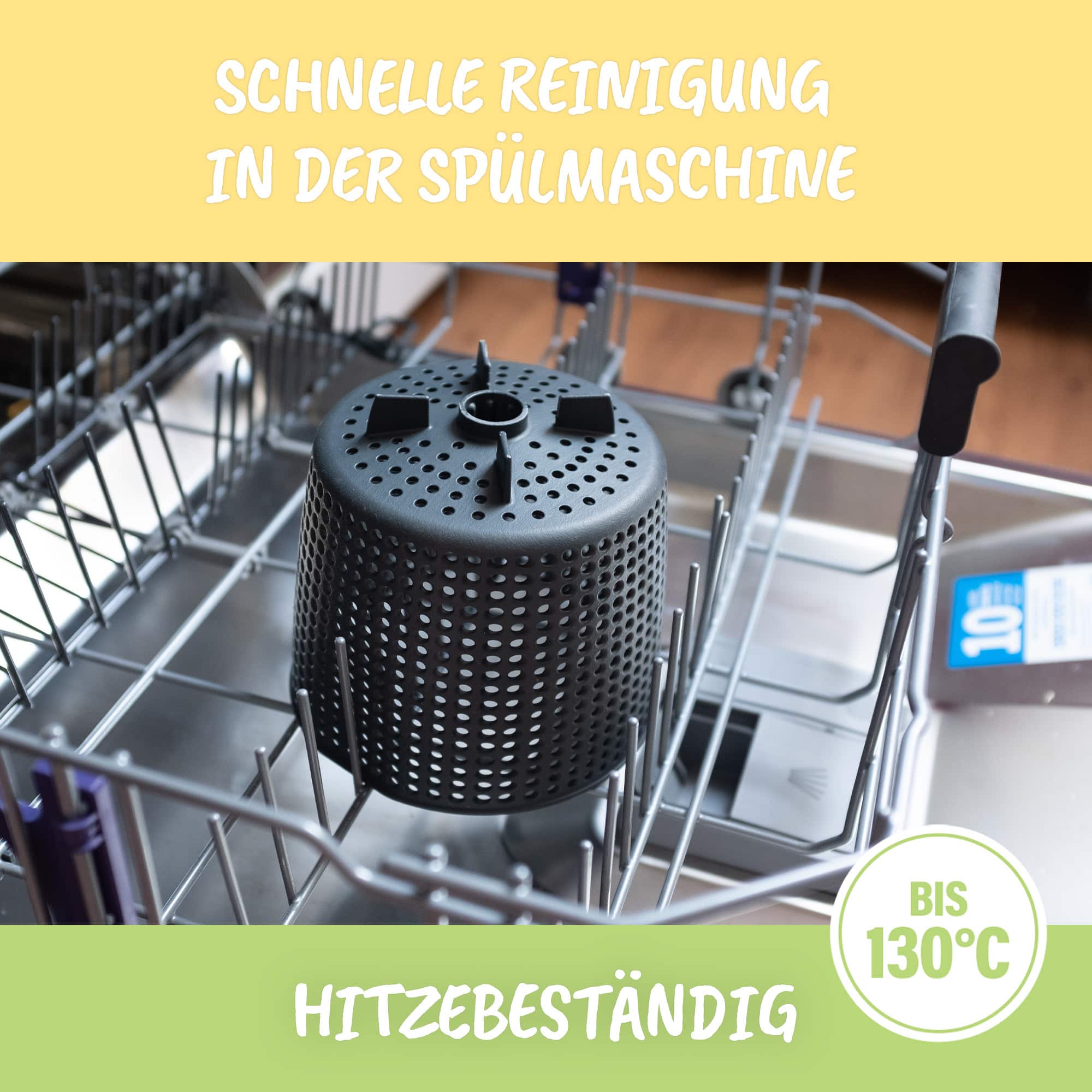 Salatschleuder - Aufsatz von MixFino® für Monsieur Cuisine Connect, Trend und Smart - Wundermix GmbH