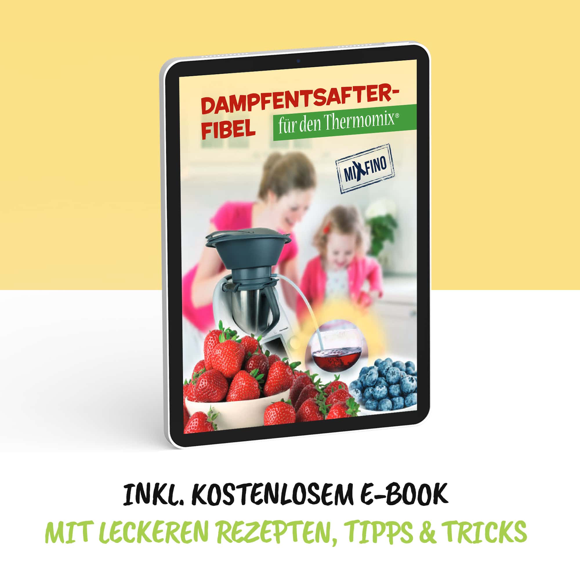 Dampfentsafter - Aufsatz von MixFino® für Monsieur Cuisine Smart, Trend, Connect - Wundermix GmbH