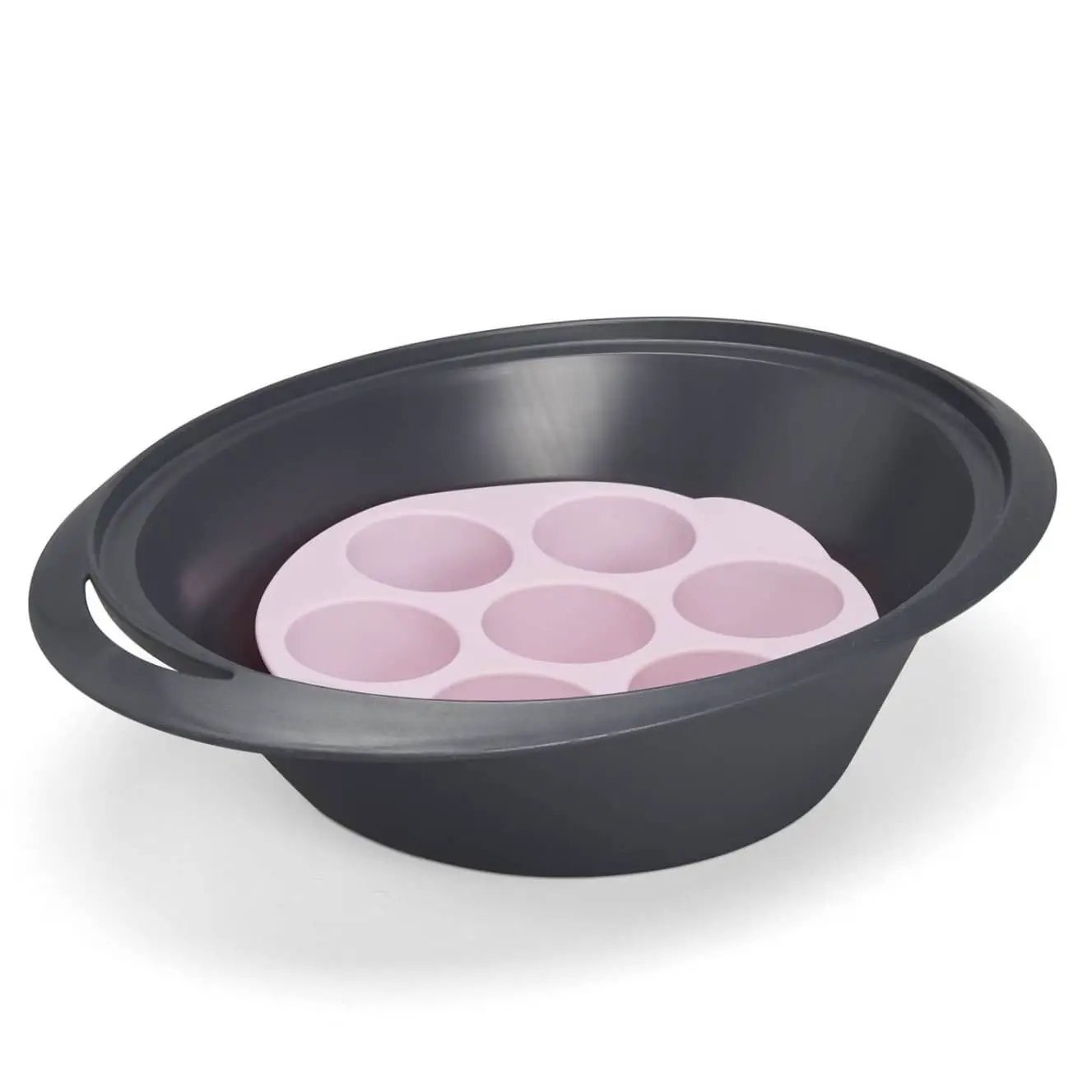 Silikon - Muffinform (rosa) - passend für Varoma und Dampfgaraufsatz Monsieur Cuisine - Wundermix GmbH